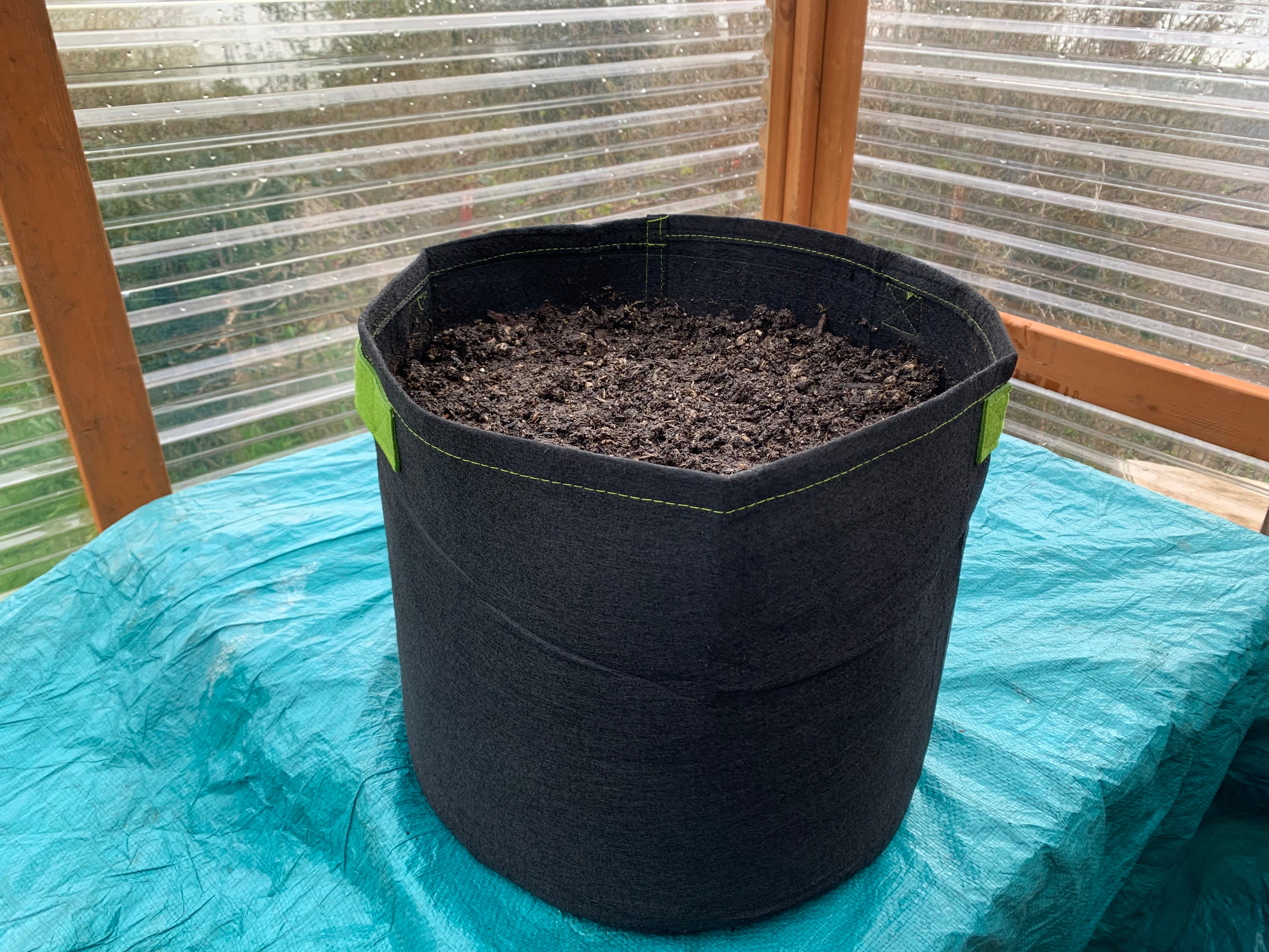 Filled Fabric Pot