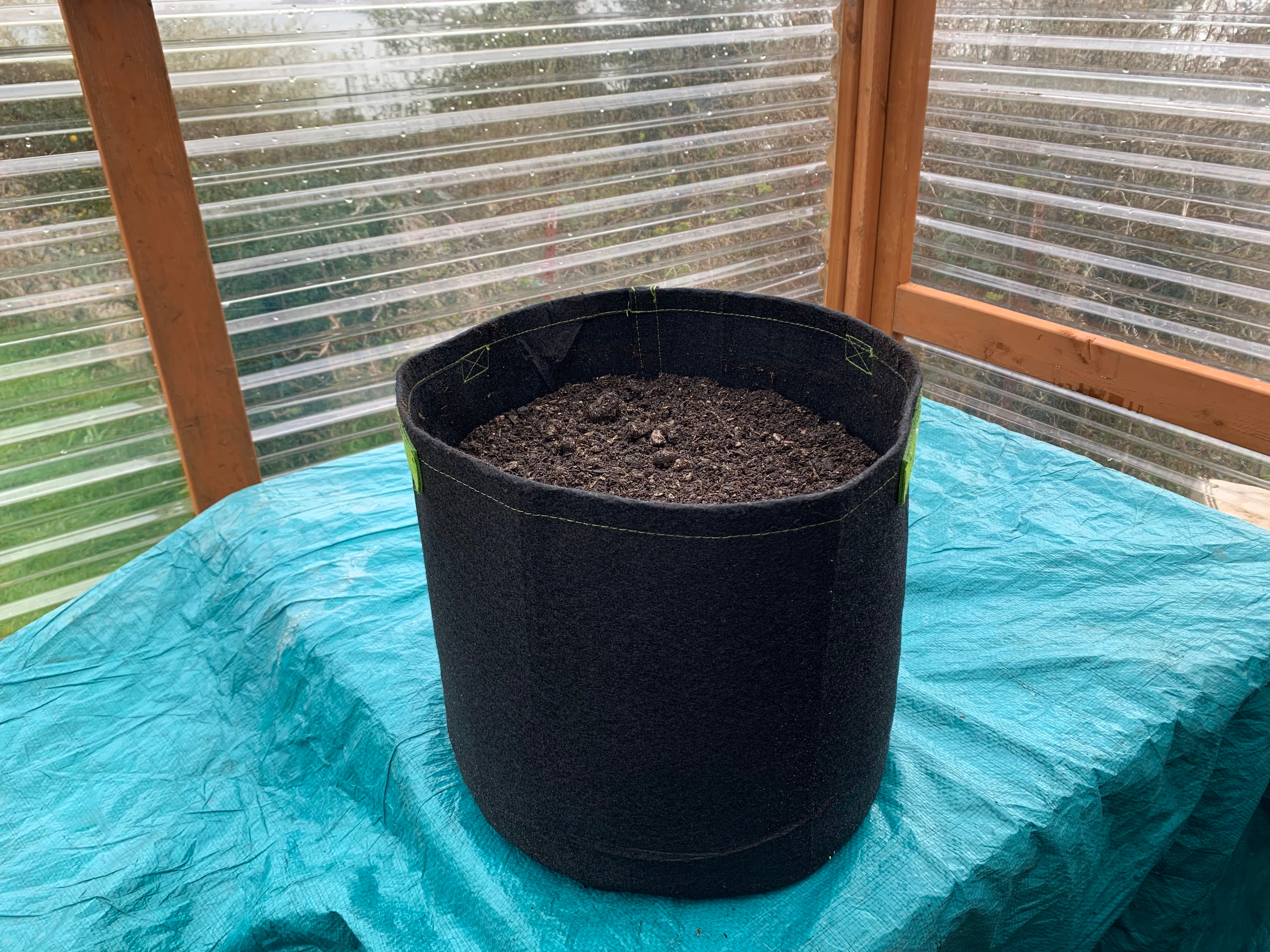 Filled Fabric Pot